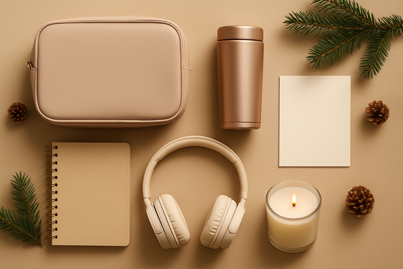 Accessori da viaggio e benessere come idee regalo di Natale per donna