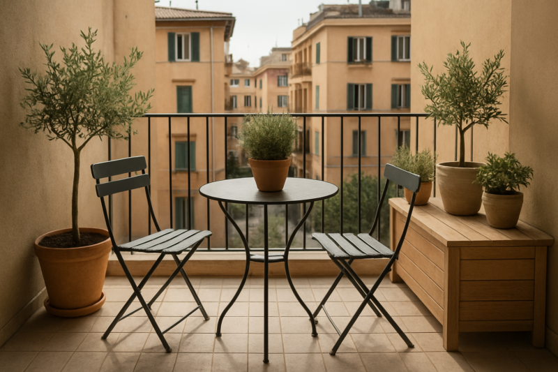Arredi per balcone: guida pratica per scegliere mobili, materiali e layout